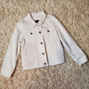 GAP KIDS White Denim Jacket - Sz. XS (4-5) Regular